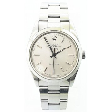Rolex Air King Stainless Steel Silver Dial 34mm Automatic Watch
